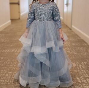 Elegant Blue Kids Dress